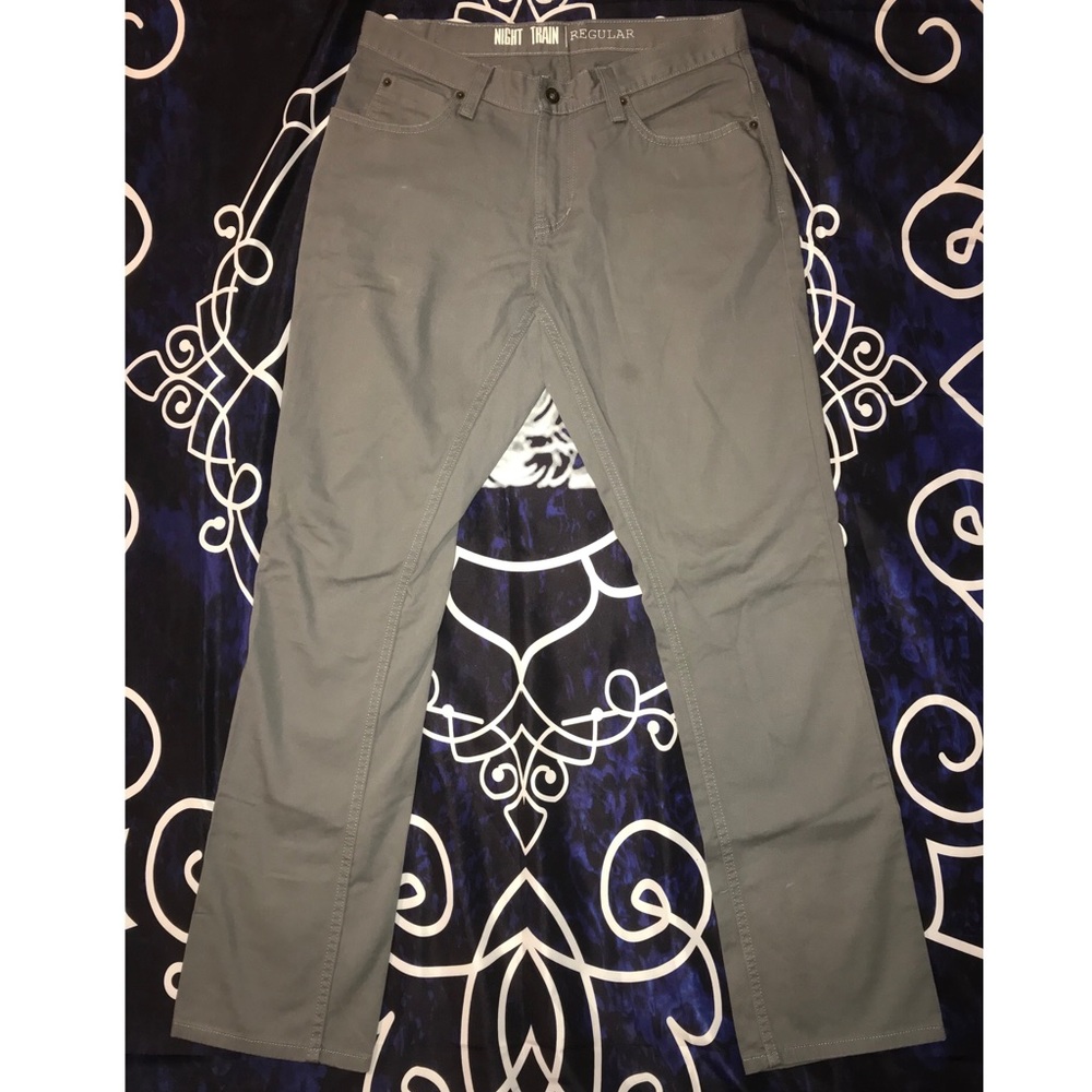 Free World Night Train Light Gray Twill Pants